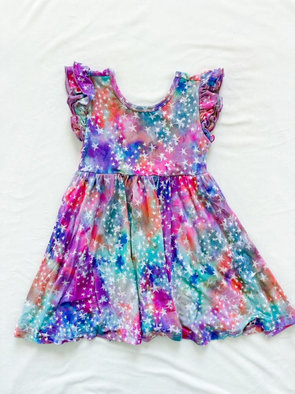 Little Sleepies Stardust Short Flutter Sleeve Twirl Dress 2T